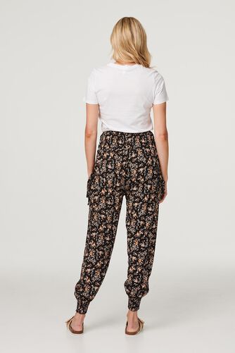 Izabel London - Printed Relaxed Tapered Harem Pants